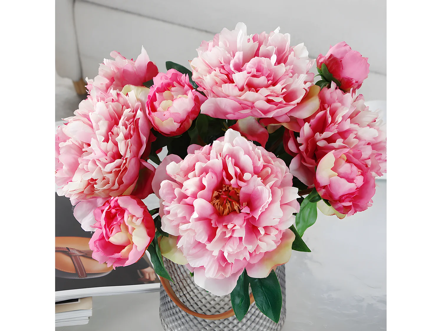 Tige de Pivoine - Rose