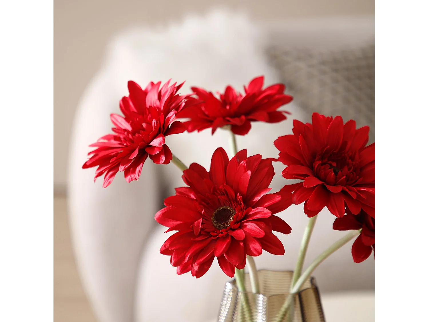 Tige de Gerbera - Rouge / 59 cm