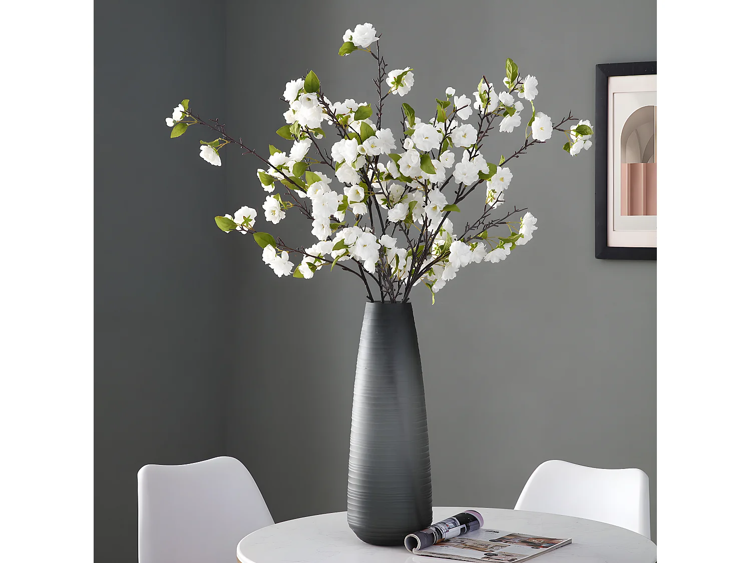 Tige de Fleurs de Cerisier - Rose / 90 cm