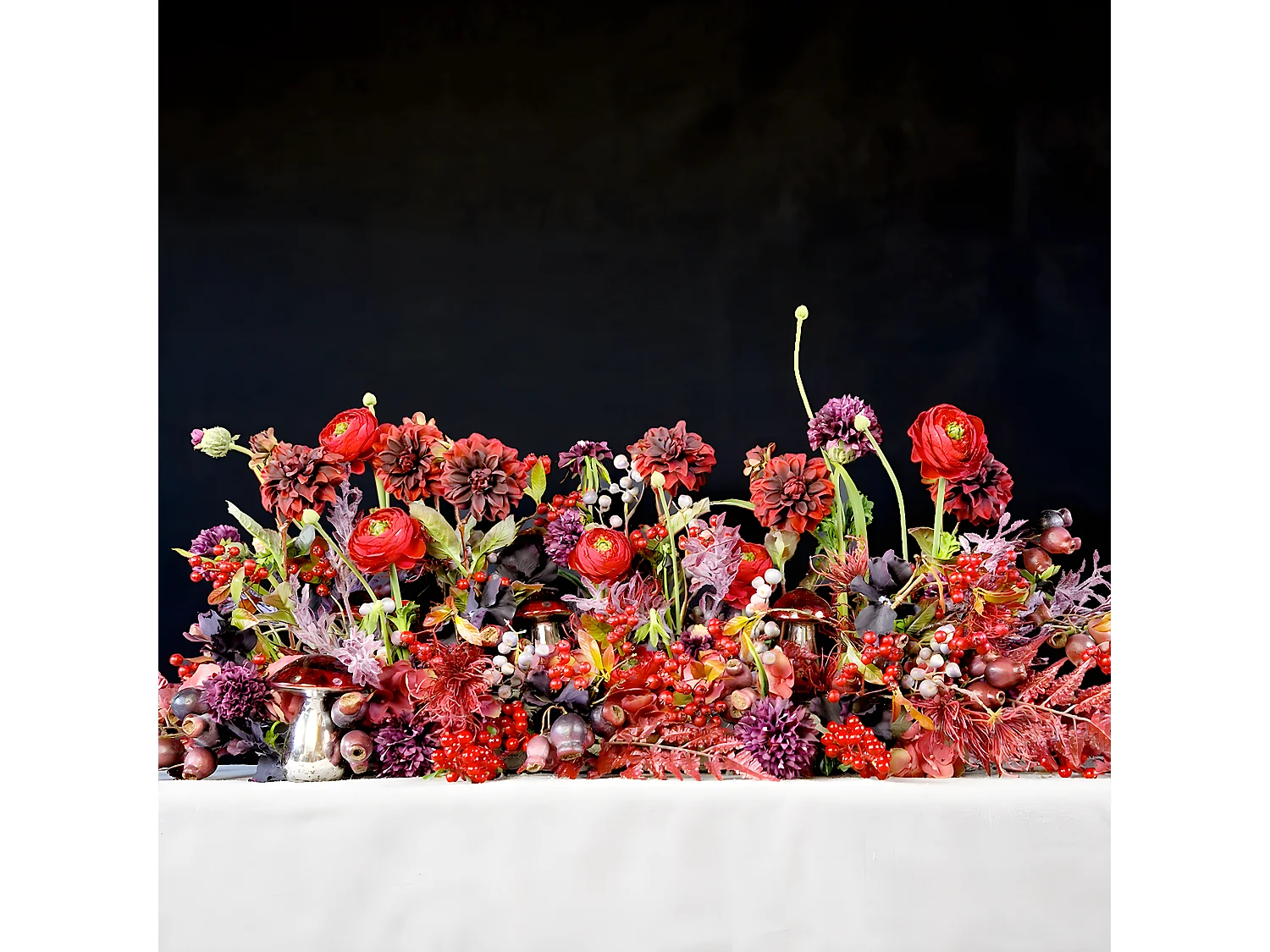 Tige de Renoncule Avec Bourgeon - Rose