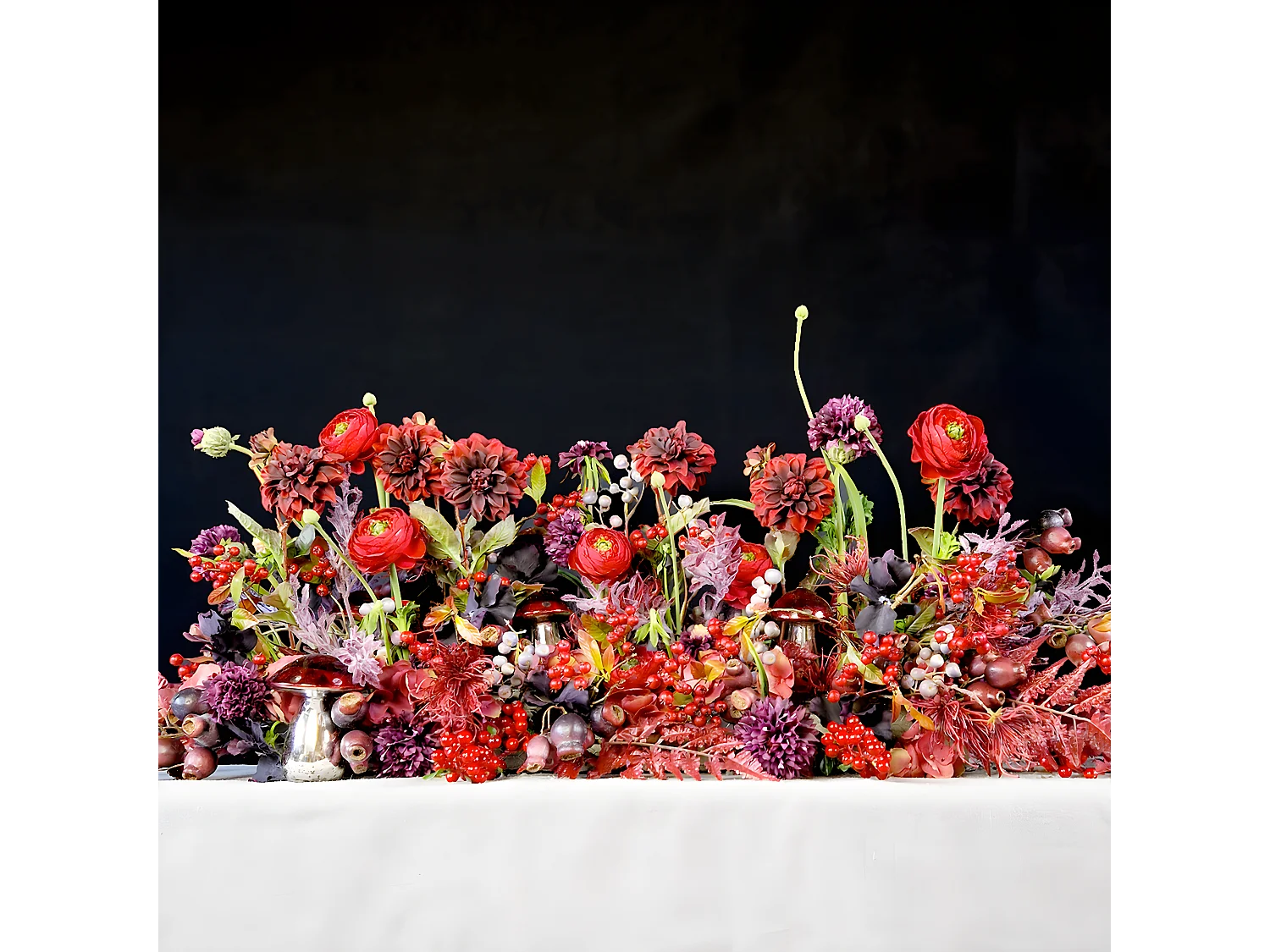 Tige de Renoncule Avec Bourgeon - Rose