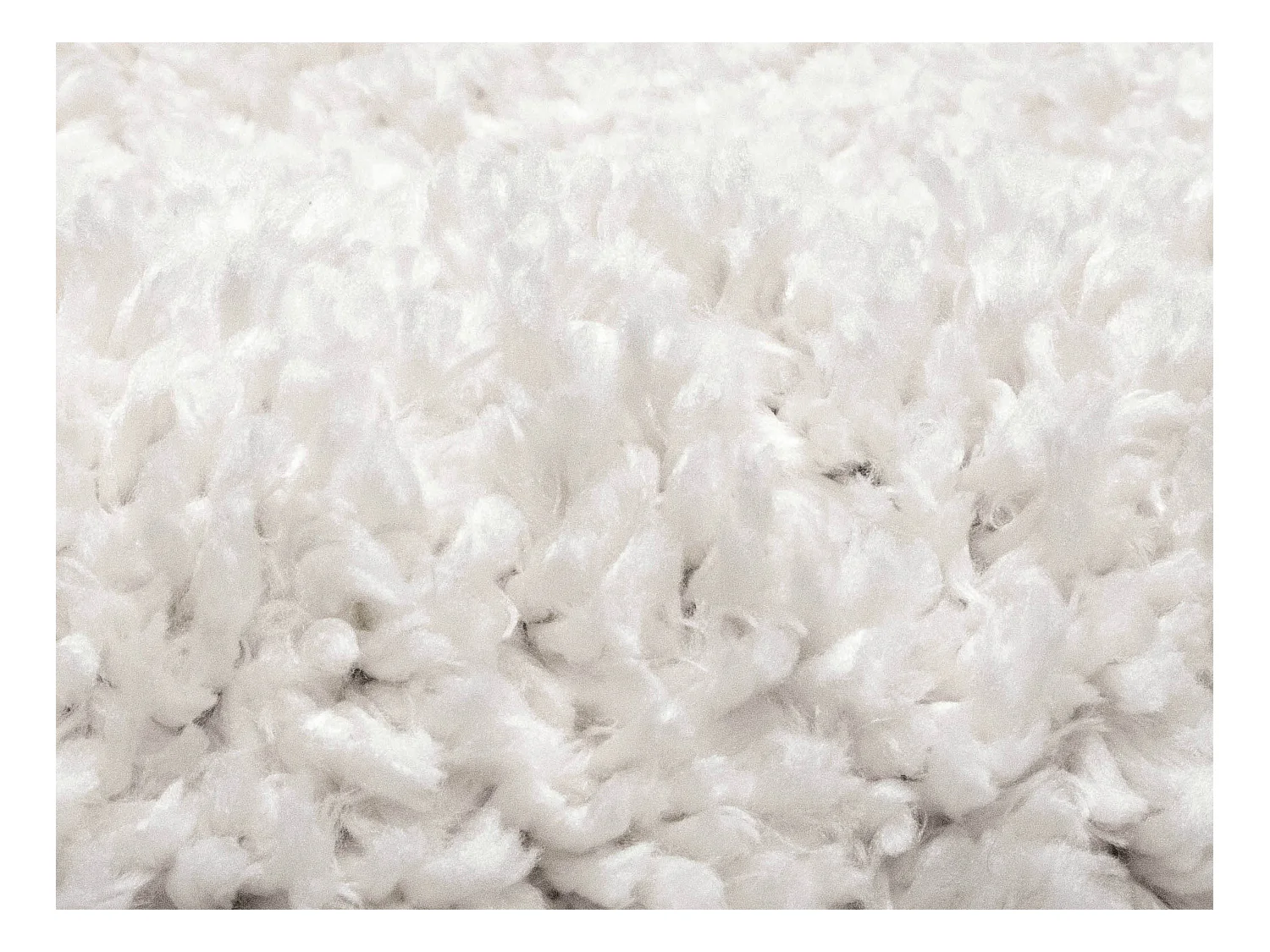 Tapis  shaggy à motifs abstraits - 120 x 170 cm - Crème et rose - MYNIO