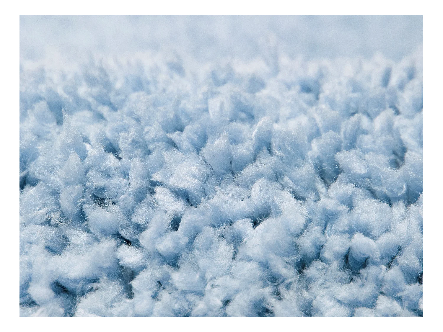 Alfombra shaggy de pelo largo - 160 x 230 cm - Azul claro - MILINIO