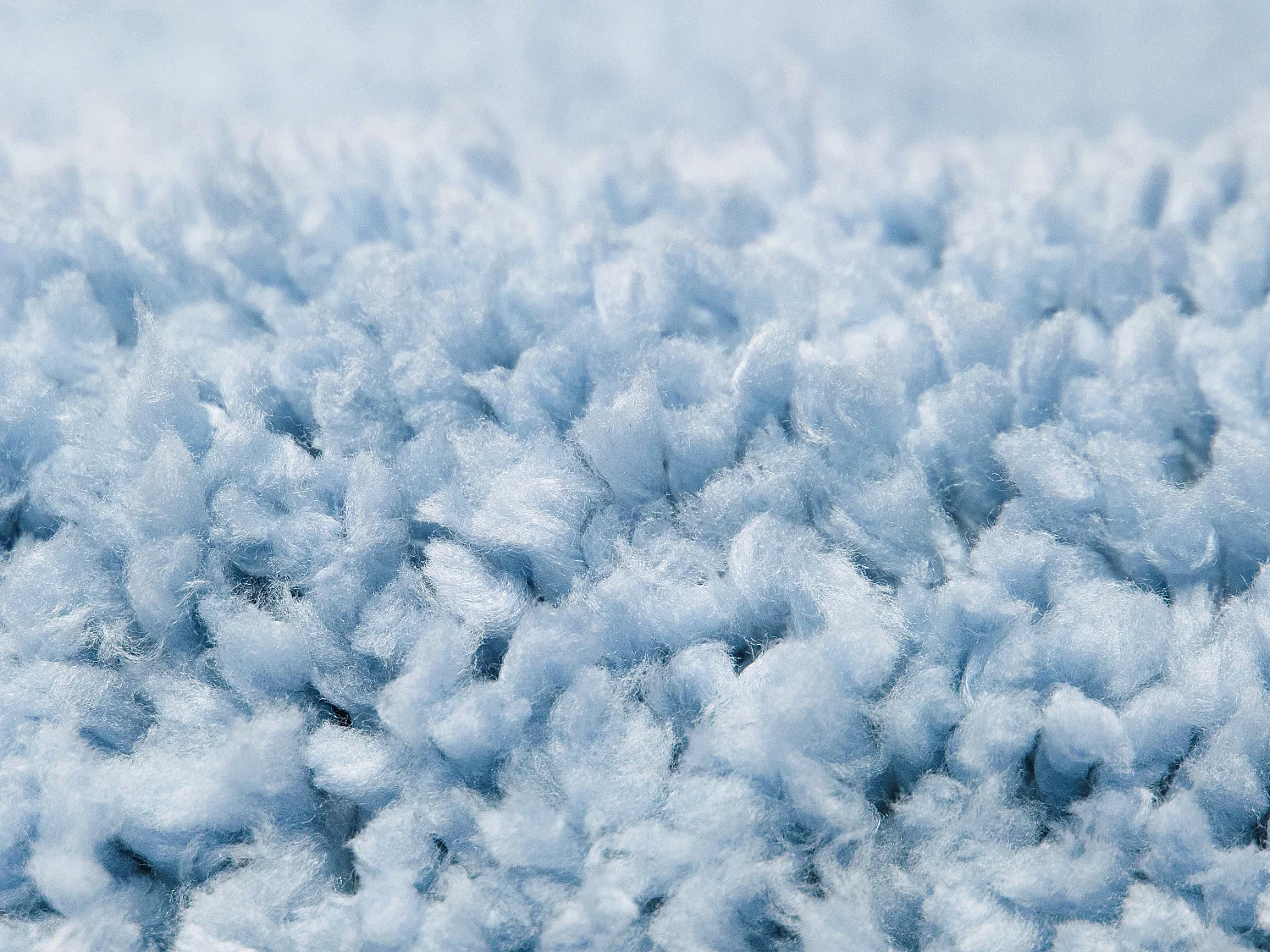 Tapis shaggy à poils longs - 160 x 230 cm - Bleu clair - MILINIO