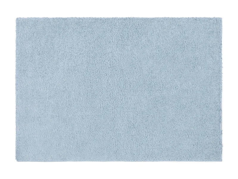Tapis shaggy à poils longs - 160 x 230 cm - Bleu clair - MILINIO