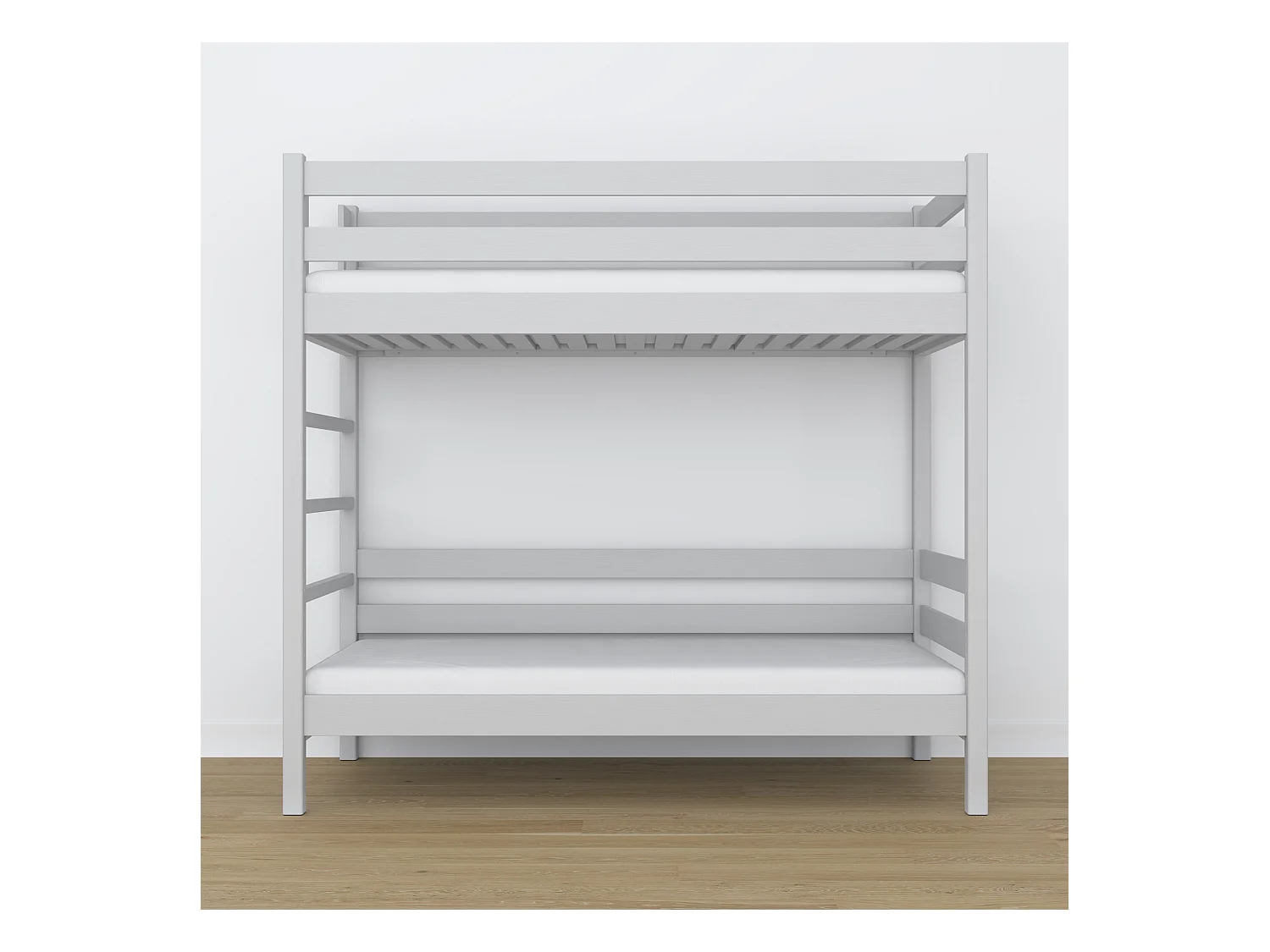 Lit superposé en bois N03 Gris 90x200