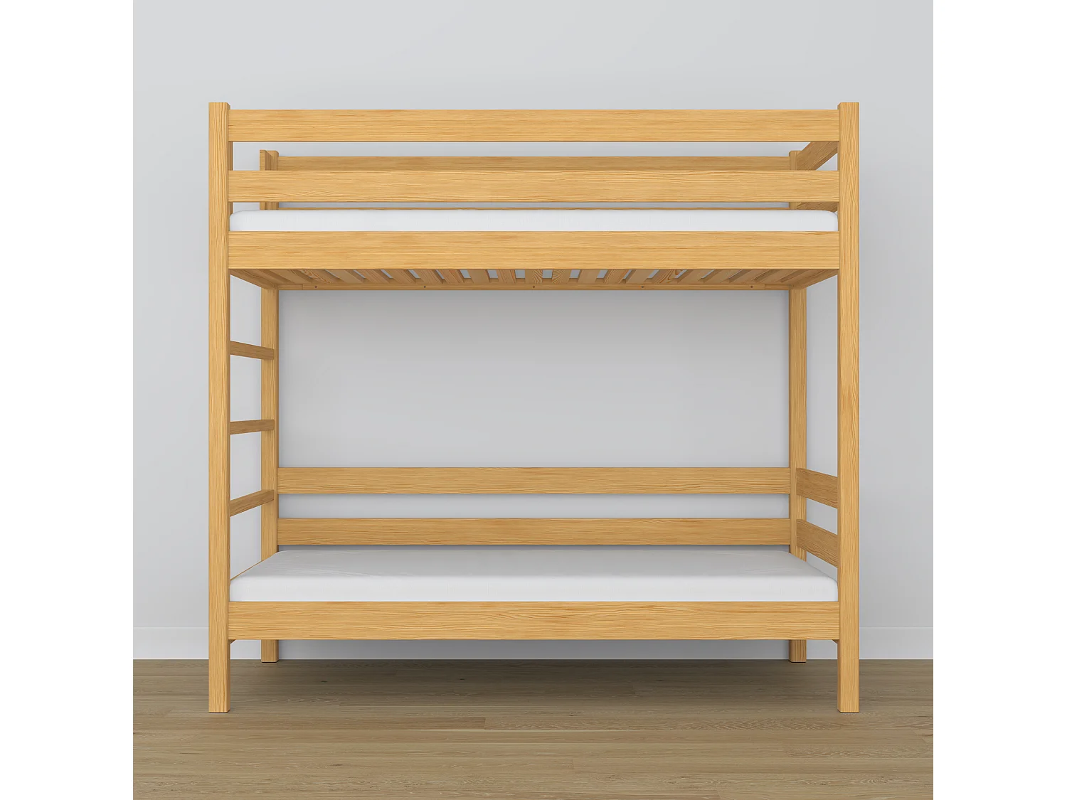 Lit superposé en bois N03 Pin Naturel 120x190
