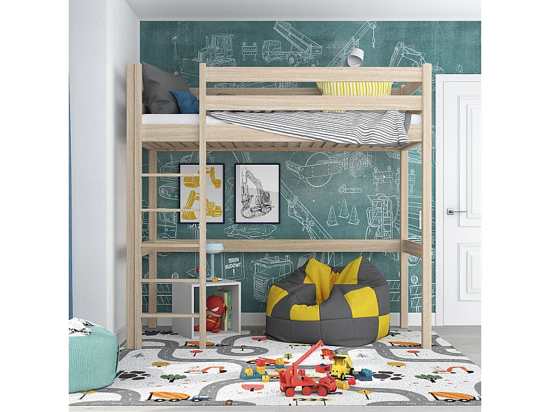 HOCHBETT N05 Sonoma Eiche 100x180