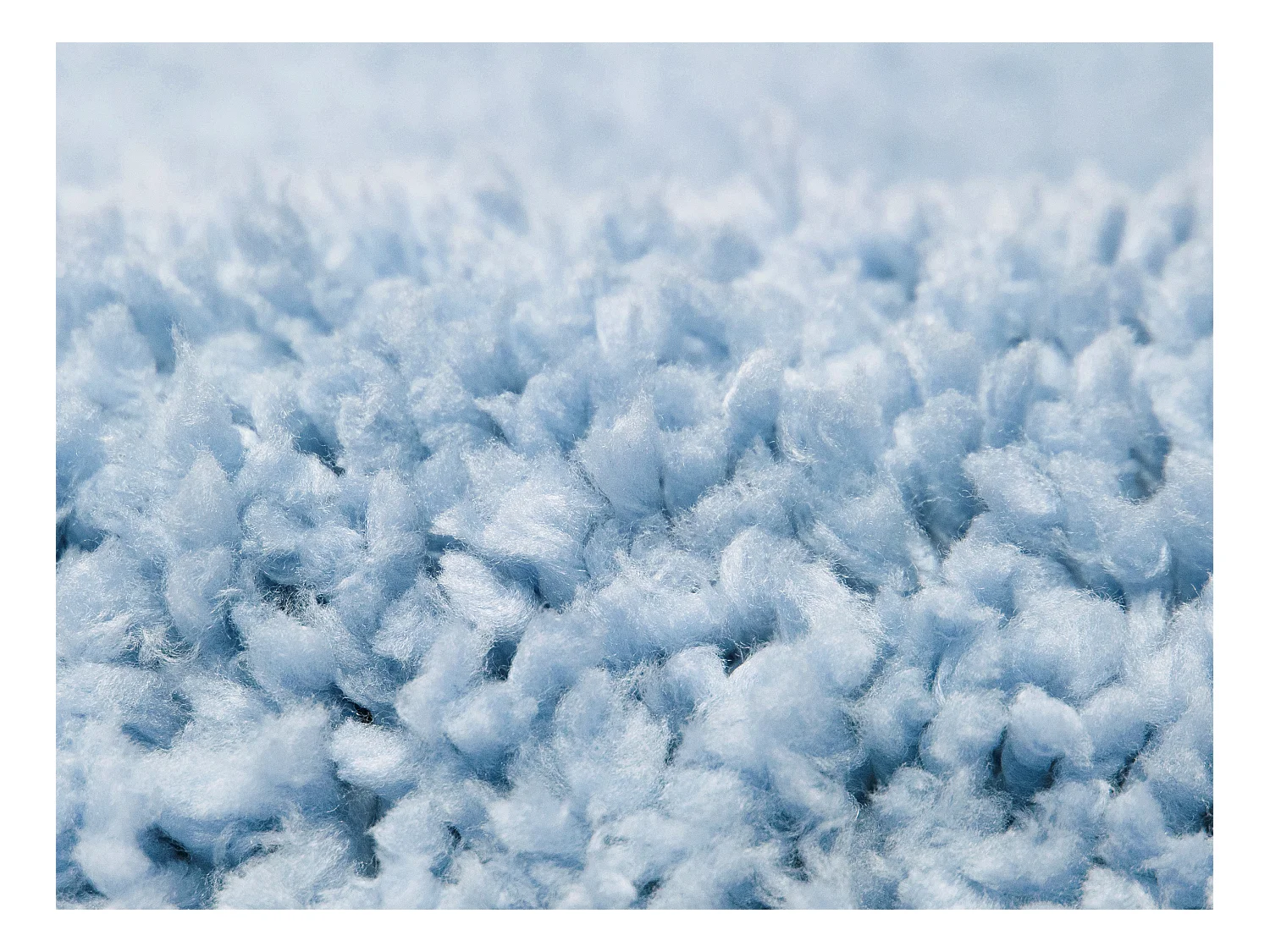 Alfombra shaggy de pelo largo - 200x300 cm - Azul claro - MILINIO