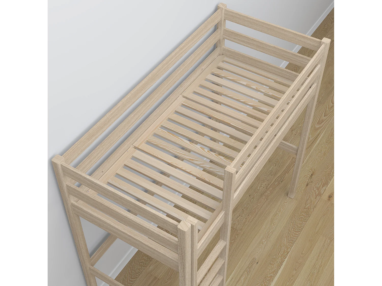 HOCHBETT N05 mit Schreibtisch Sonoma Eiche 100x190