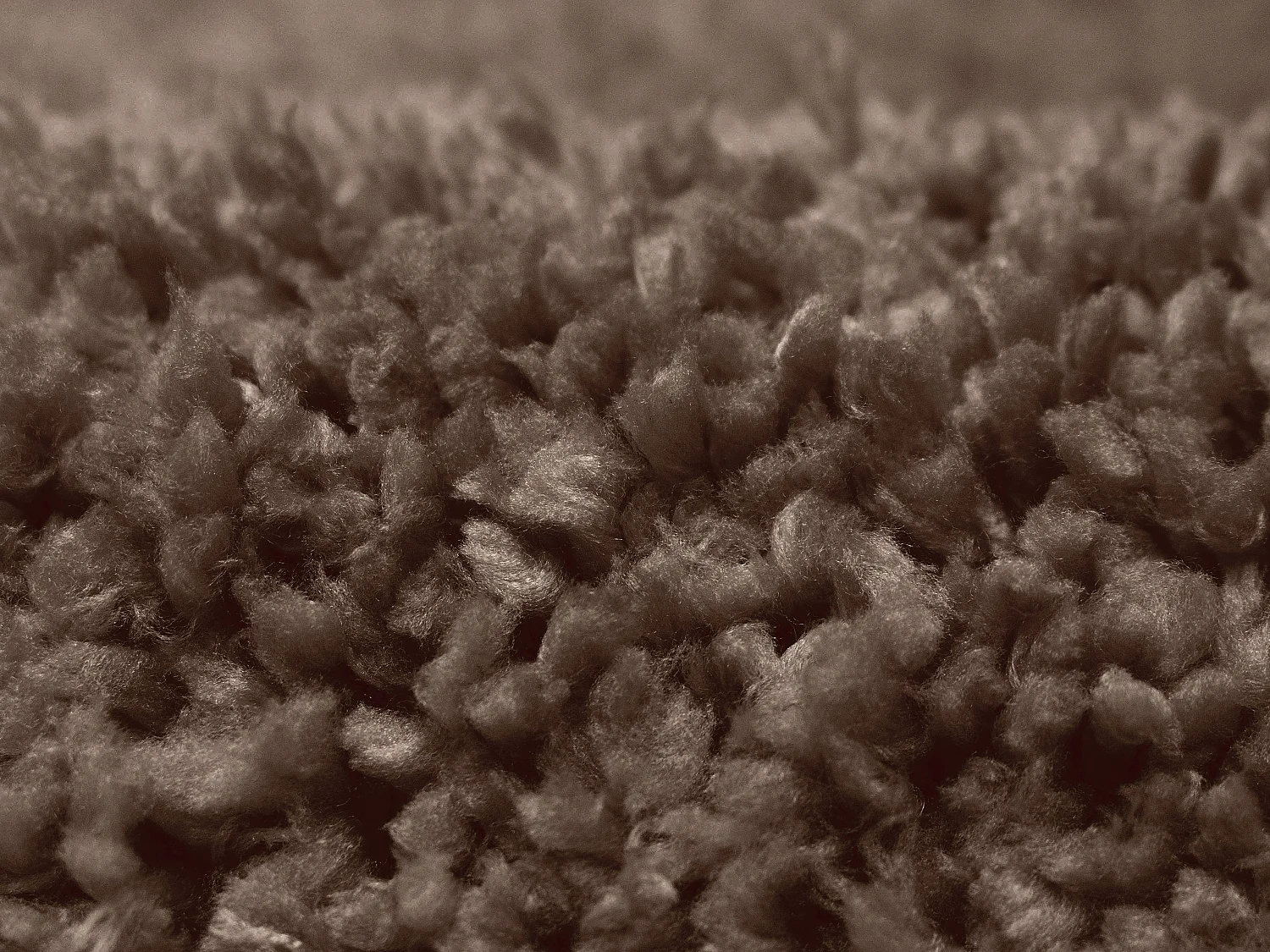 Tapis shaggy berbère lignes asymétriques - 160 x 230 cm - Marron et blanc - BARDIO