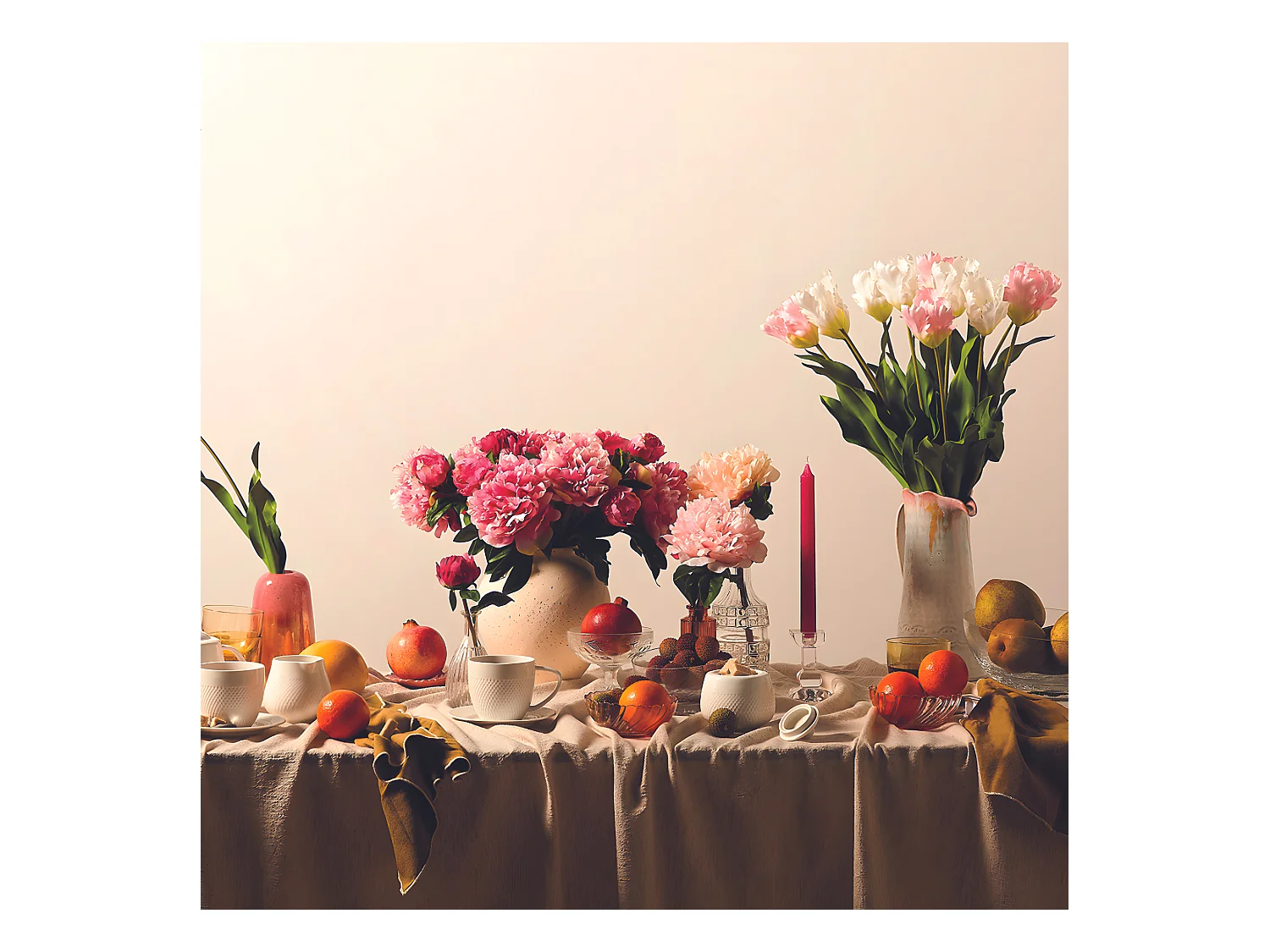 Tige de Tulipe Perroquet - Rouge