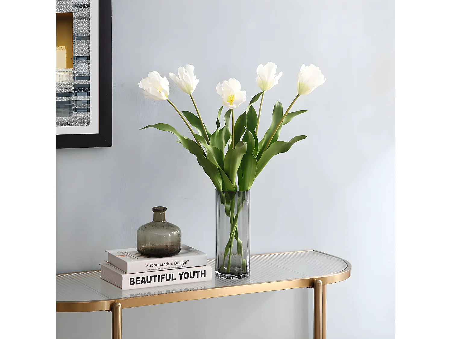 Tige de Tulipe Perroquet - Rose