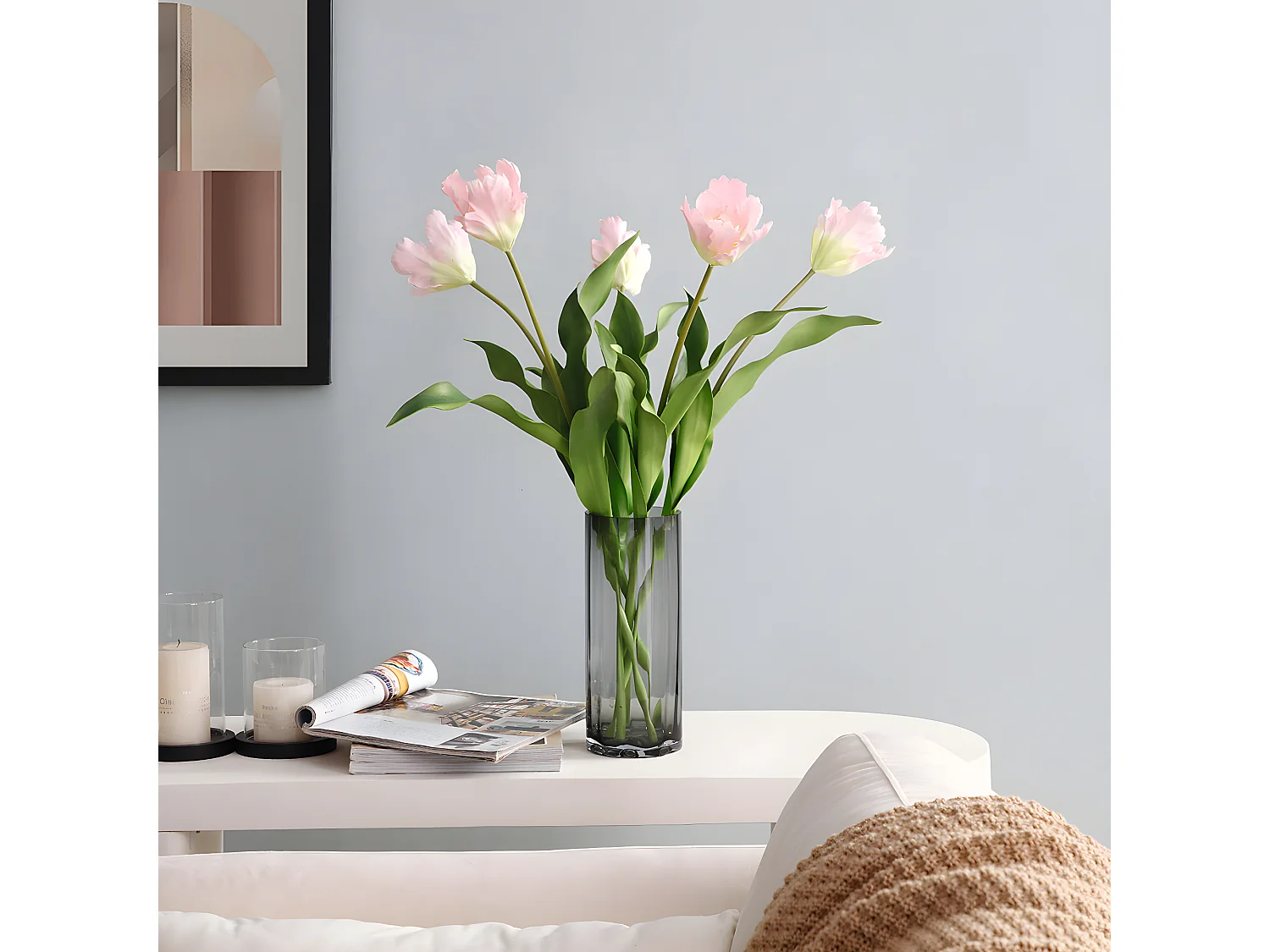 Tige de Tulipe Perroquet - Rose