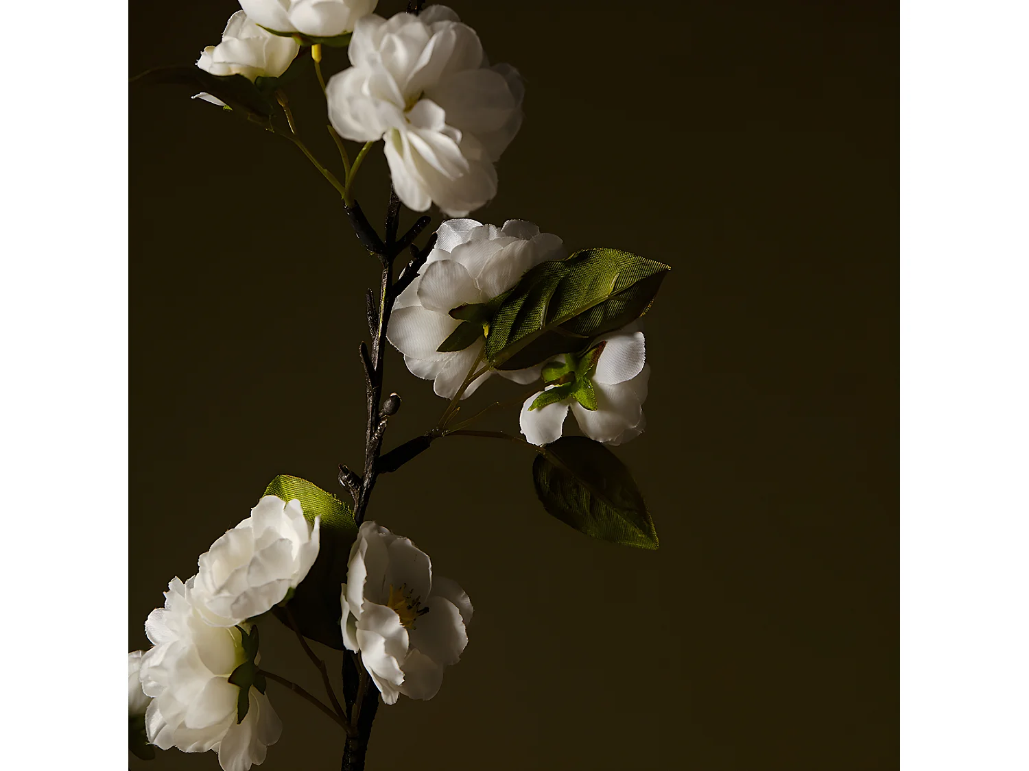 Tige de Fleurs de Cerisier - Blanc / 100 cm