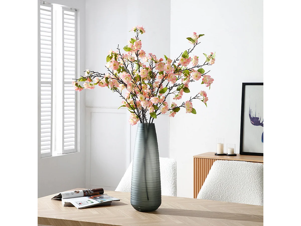Tige de Fleurs de Cerisier - Blanc / 100 cm