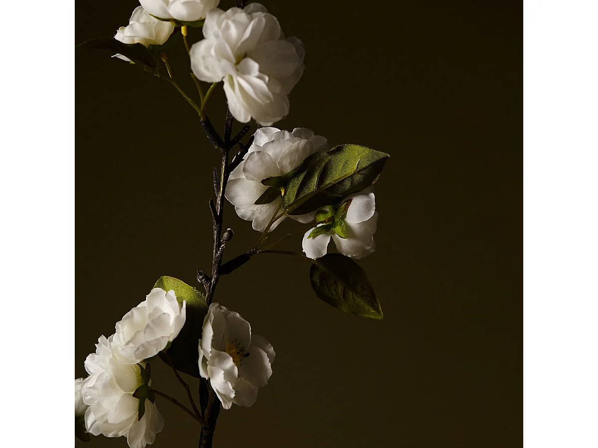 Tige de Fleurs de Cerisier - Blanc / 100 cm