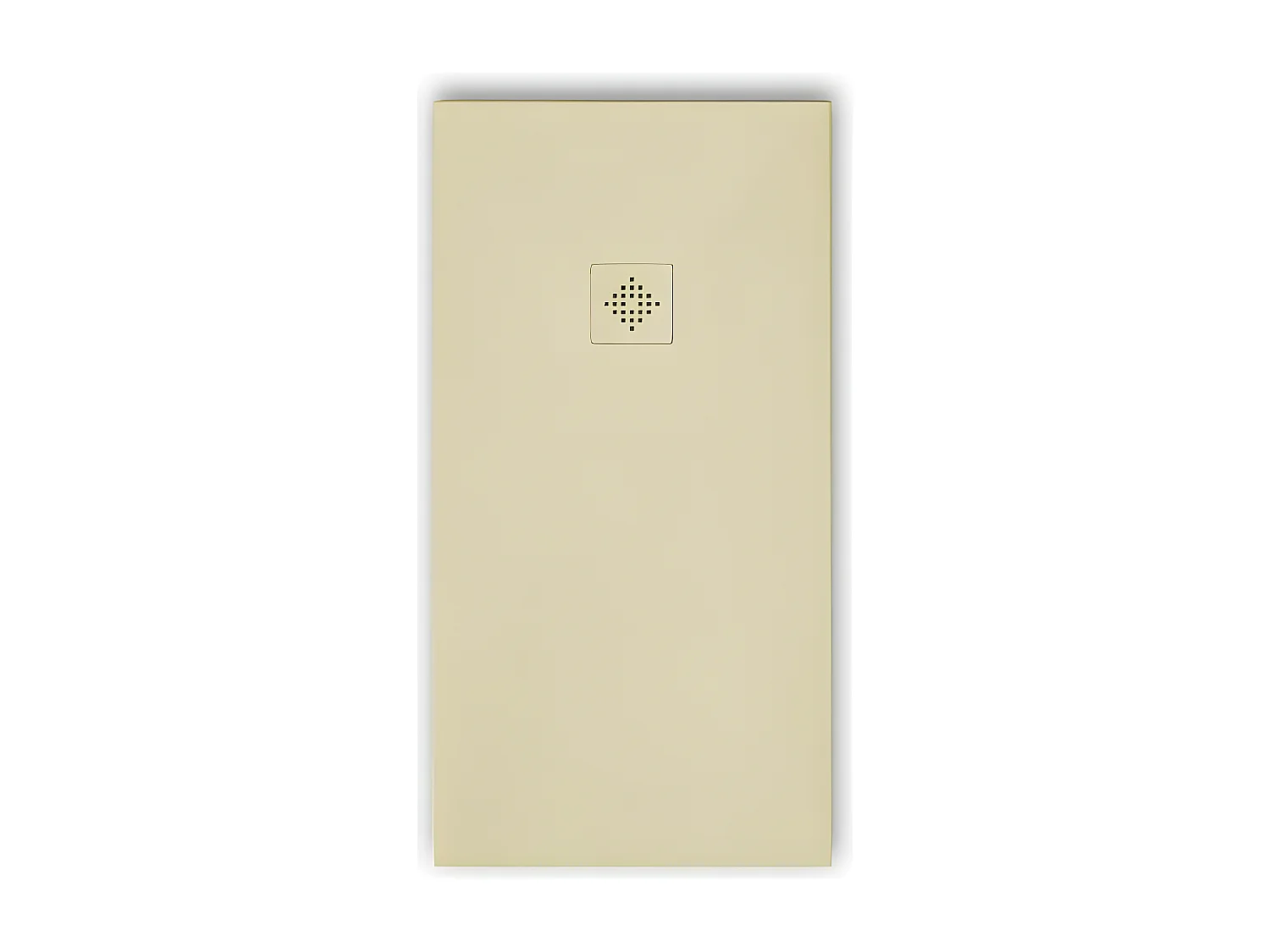 Piatto doccia ultrasottile 80 x 170 cm PURE in resina finitura ardesia beige