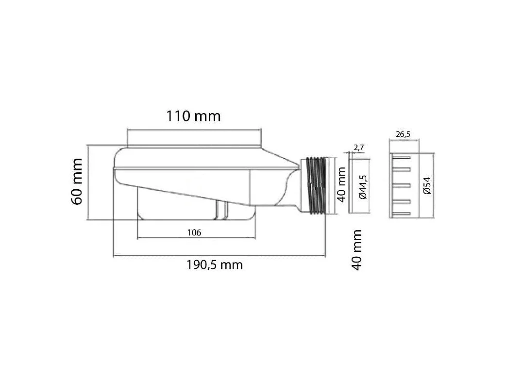 Receveur de douche 80 x 140 cm extra plat PURE en résine surface ardoisée blanc Grille blanche