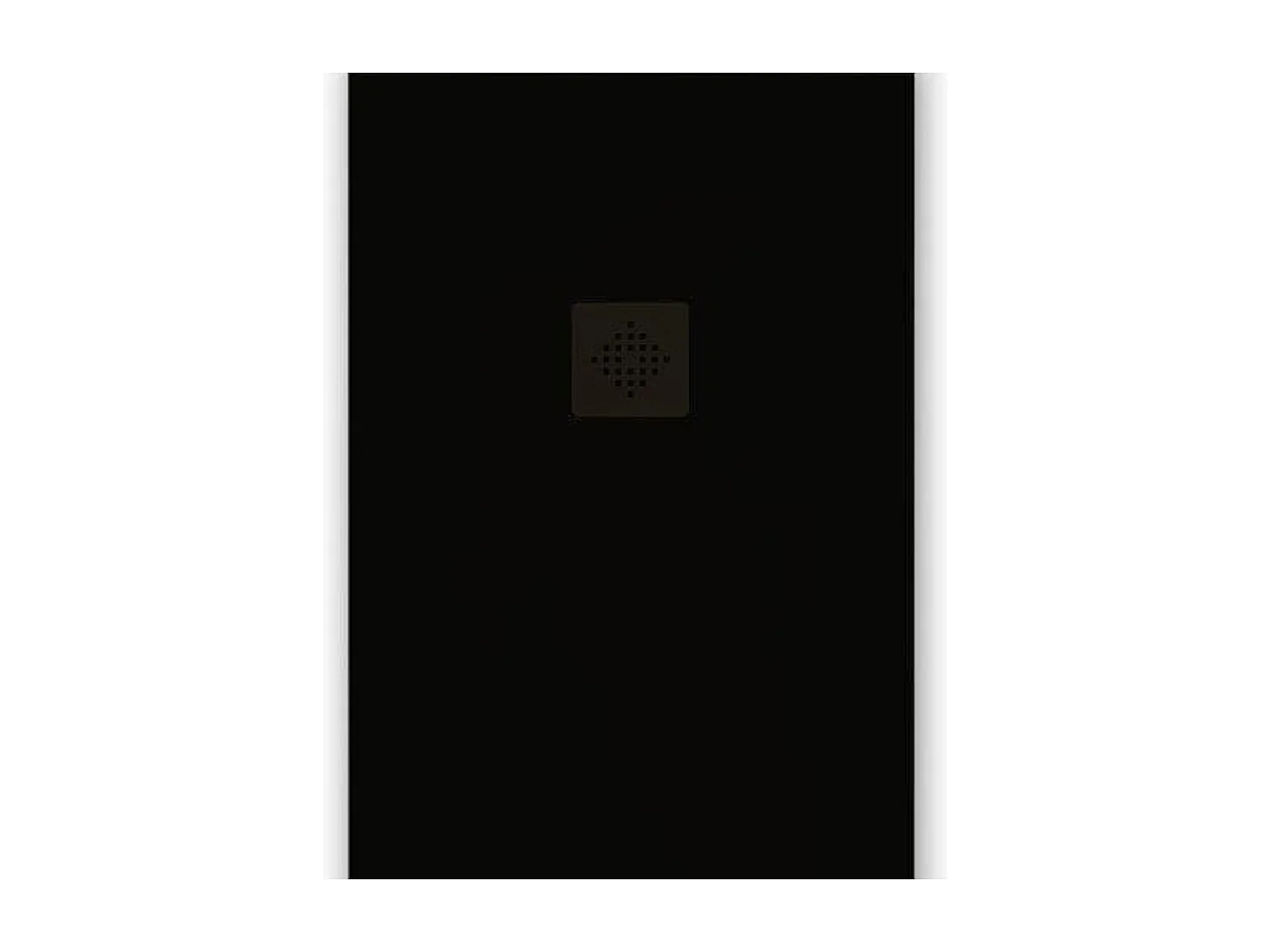Piatto doccia ultrasottile 70 x 90 cm PURE in resina finitura ardesia nero