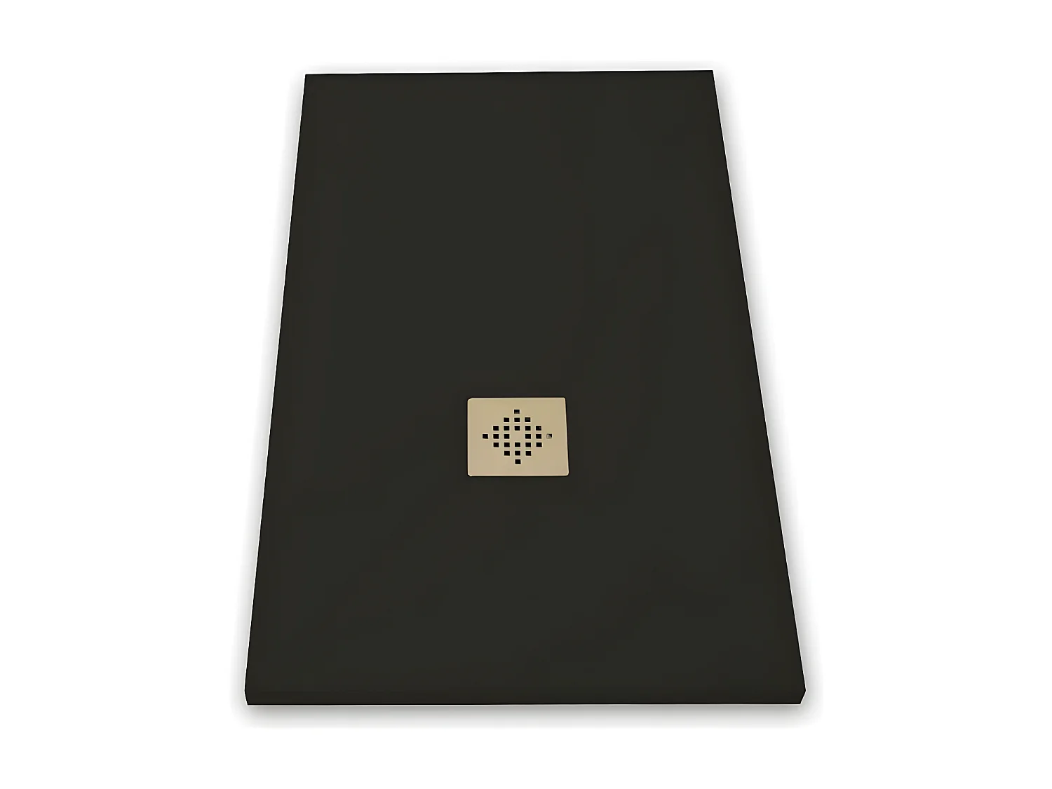 Piatto doccia ultrasottile 70 x 200 cm PURE in resina finitura ardesia nero