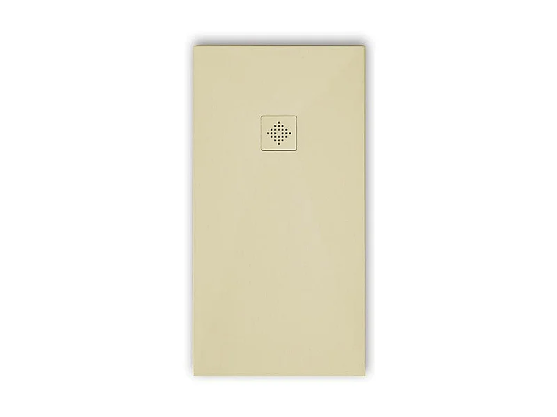 Piatto doccia ultrasottile 90 x 140 cm PURE in resina finitura ardesia beige