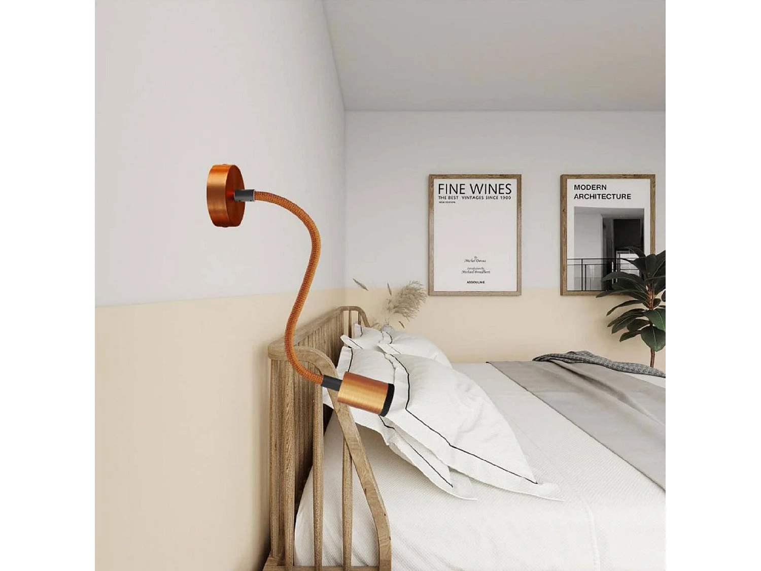 TechBrey Lámpara de Pared LED Mini Spotlight Flex 30 Creative-Cables APMFLGUTIS30TISRM04-L