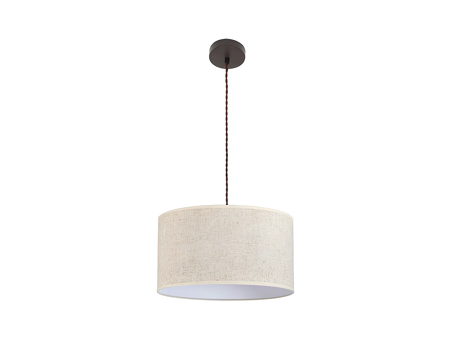 Colgante Modelo Happy Beige Con Pantalla