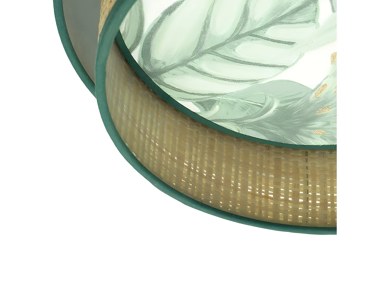 Colgante Modelo Congo Verde Con Doble Pantalla