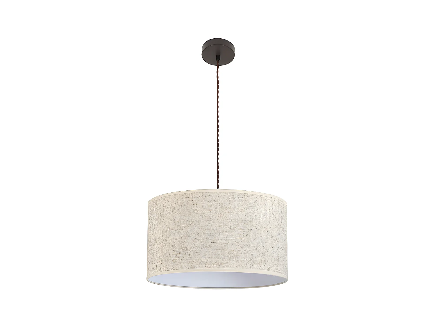 Colgante Modelo Happy Beige Con Pantalla 45 Cm