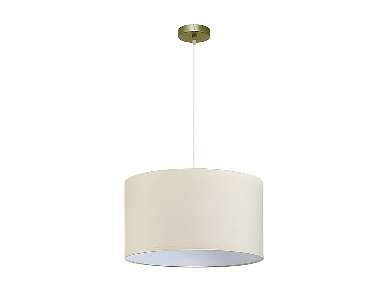 Colgante Modelo Dori Beige Con Pantalla 45 Cm