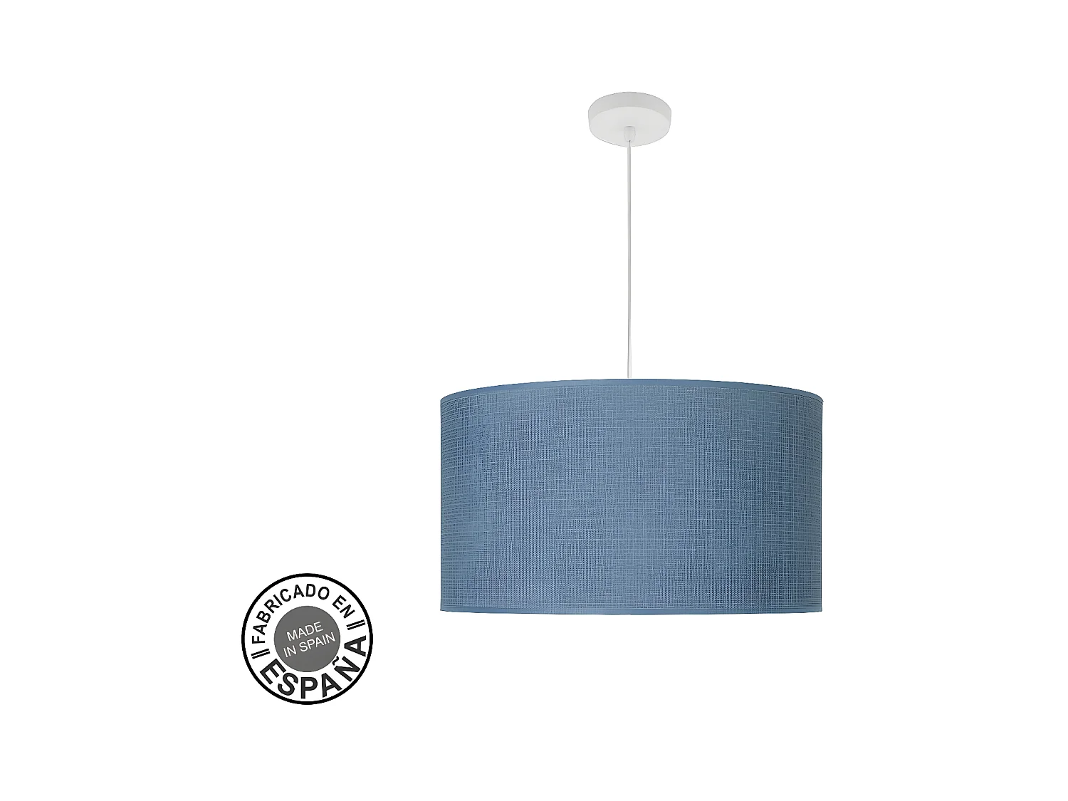 Colgante Azul Modelo Moda De 3 Luces Con Pantalla