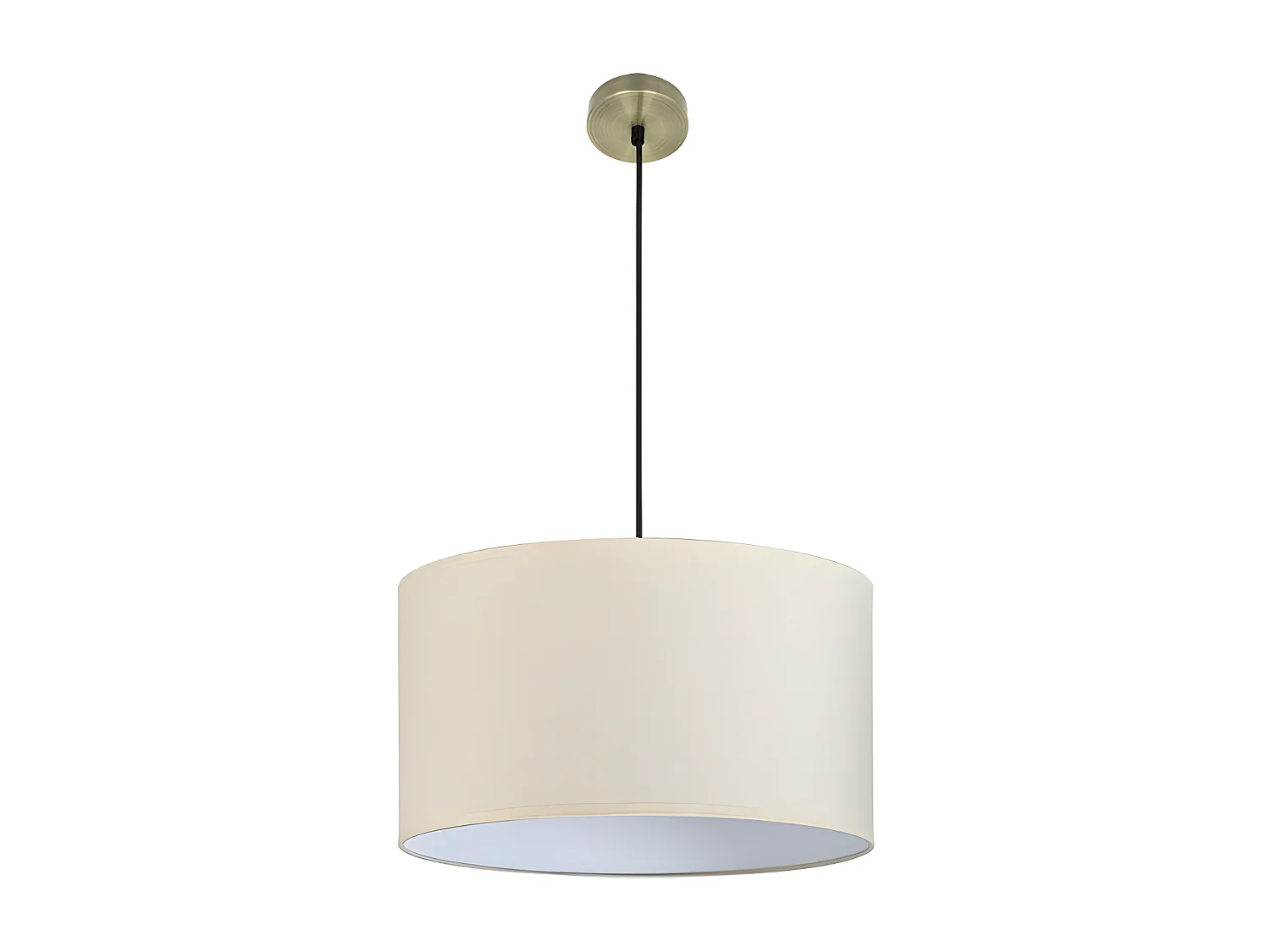 Colgante Modelo Dori Beige Con Pantalla 50 Cm