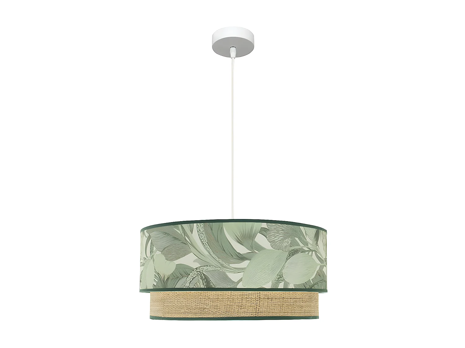 Colgante Modelo Congo Verde Con Doble Pantalla