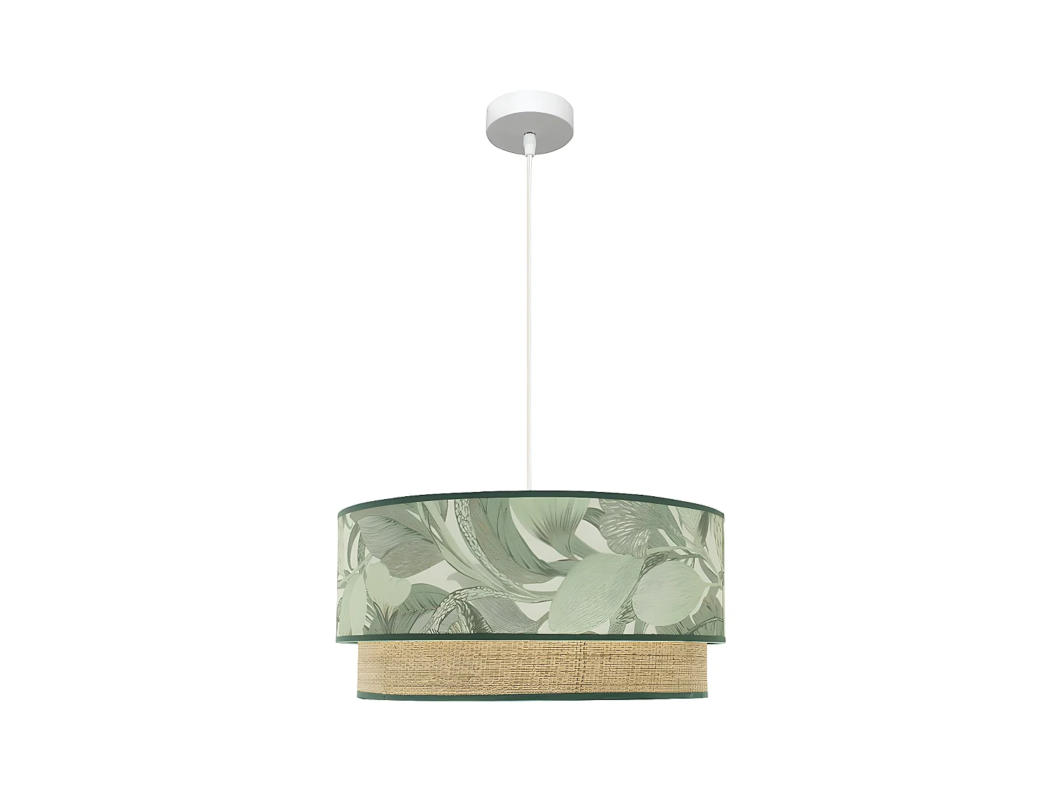 Colgante Modelo Congo Verde Con Doble Pantalla