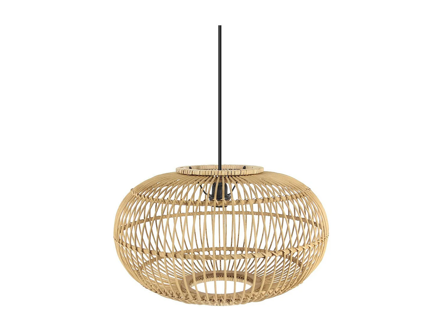 Lampara Rejilla Natural Modelo Viseu Beige 50 Cm