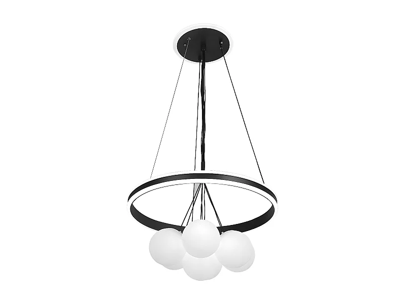 Lampara Led Rodano Negra 3 Temperaturas Dimable