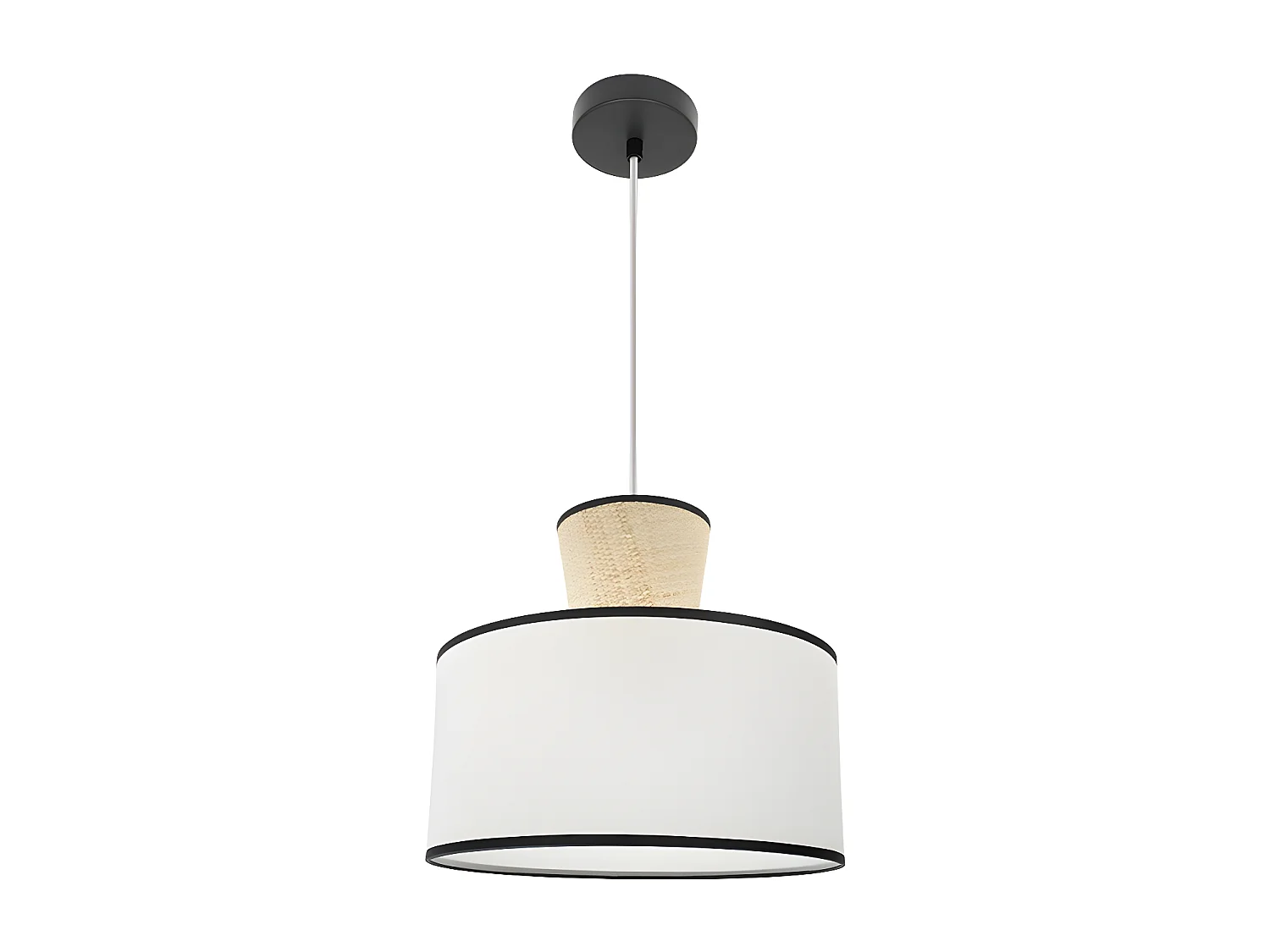 Colgante Modelo Camboya Blanco Con Pantalla