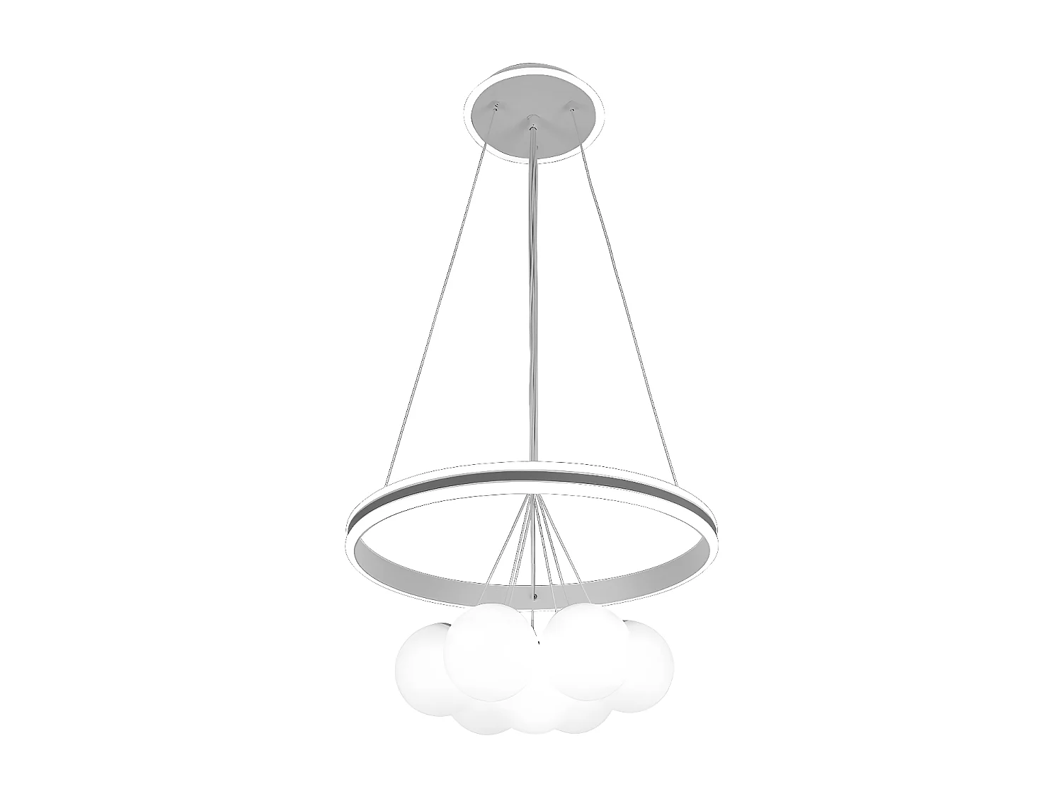 Lampara Modelo Rodano Gris Led Dimable