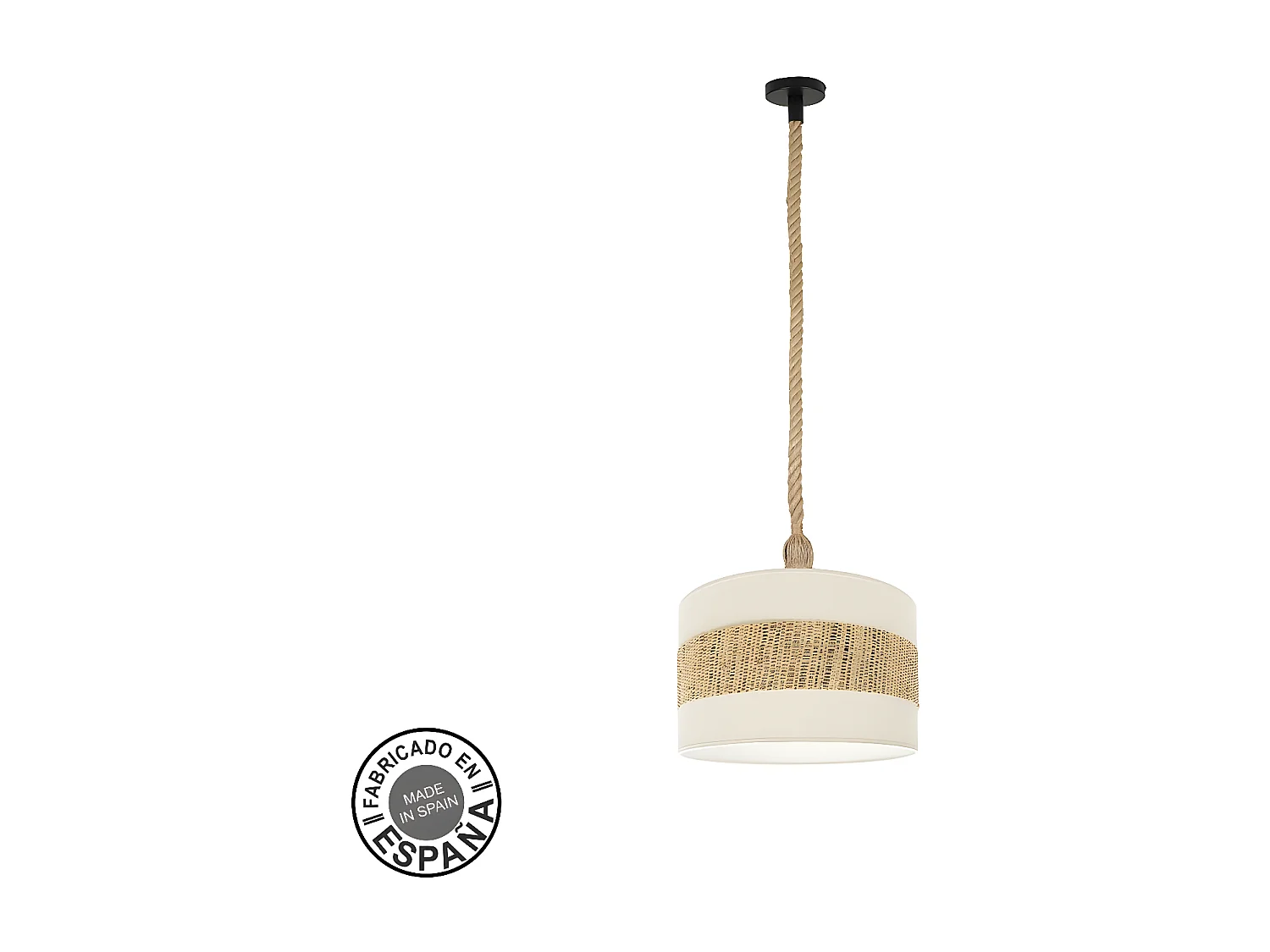 Colgante Modelo Nicaragua Blanco Con Cuerda