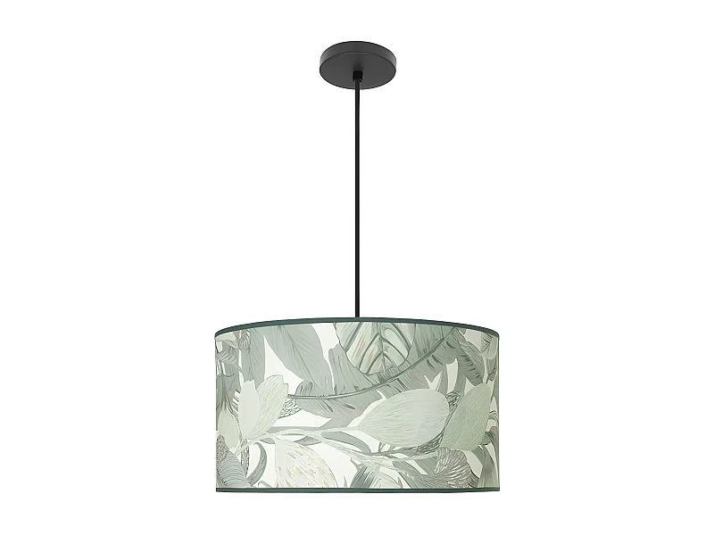 Colgante Con Pantalla Modelo Moda Hojas Verde