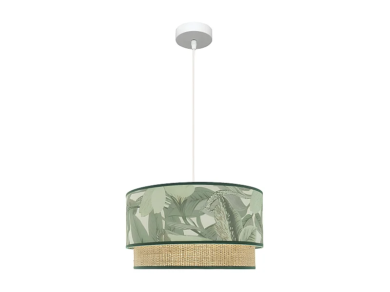 Colgante 40 Cm Modelo Congo Verde Doble Pantalla