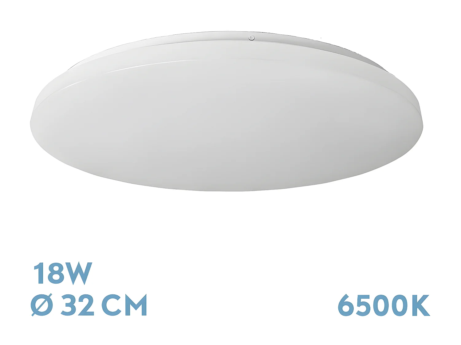 Plafon Led 18 W Modelo Tadeo Blanco Redondo Luz Fria