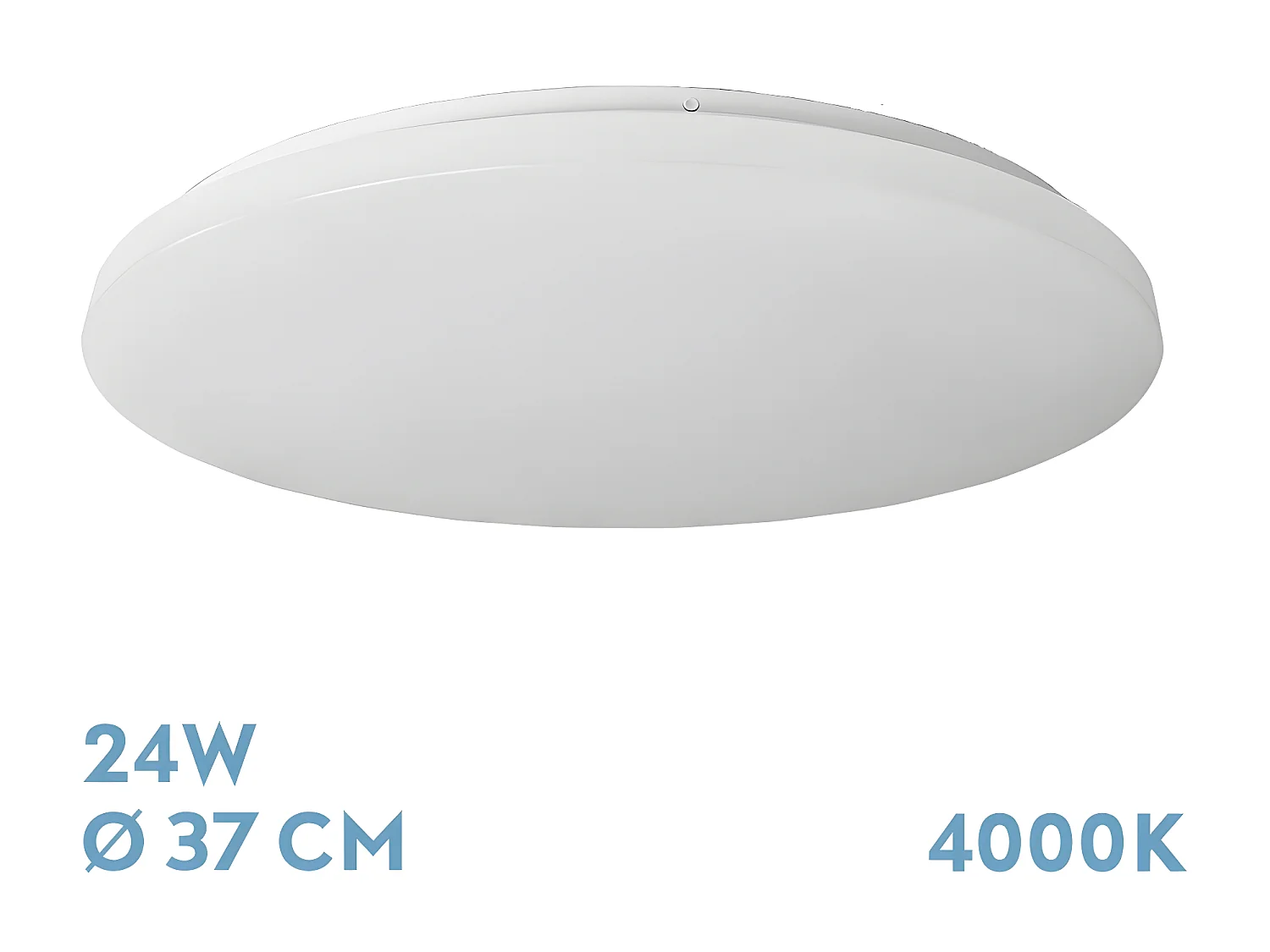 Plafon Led Luz Neutra Modelo Tadeo Blanco Redondo