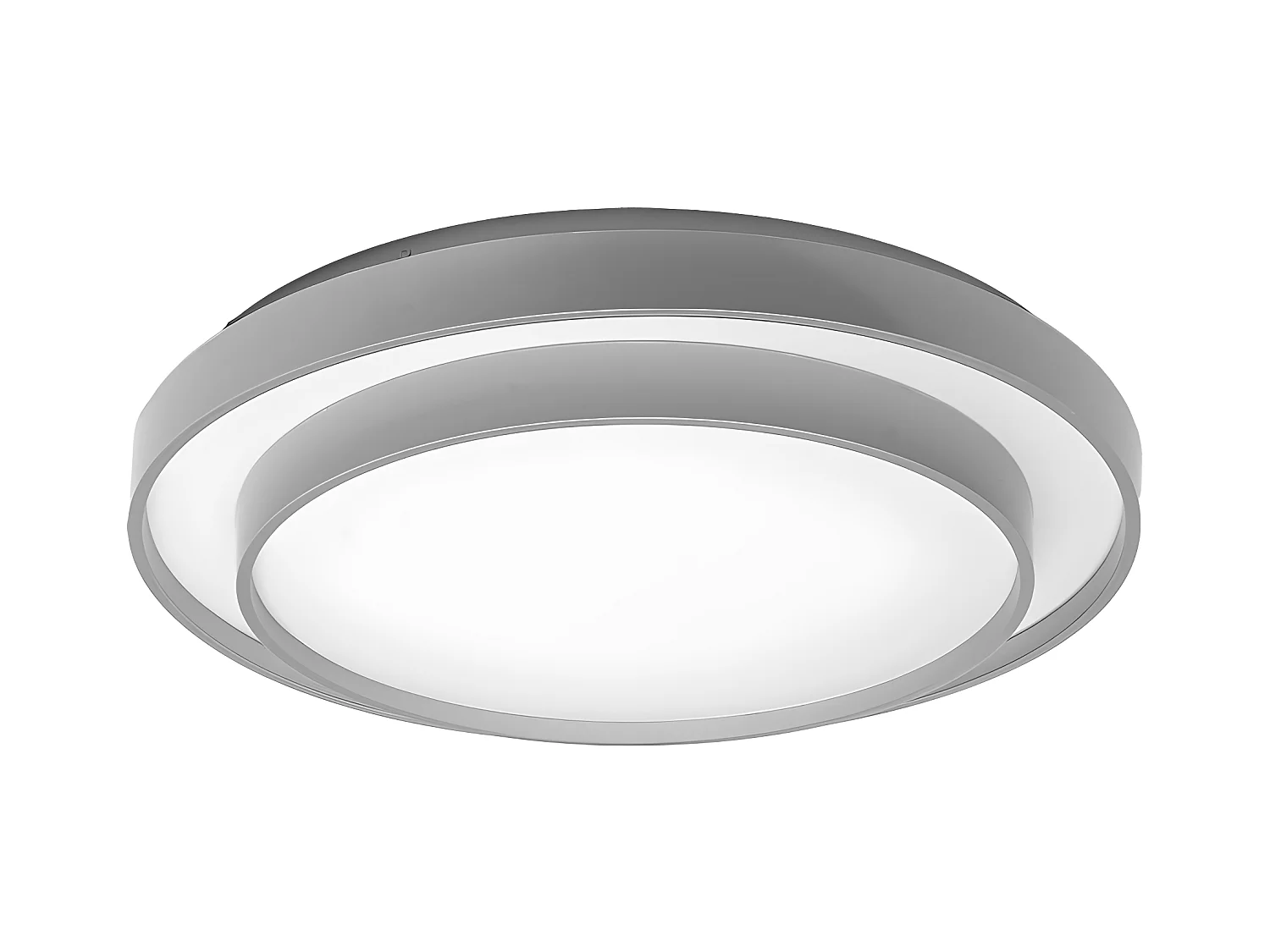 Plafon Led Modelo Fana Plata Con Mando A Distancia