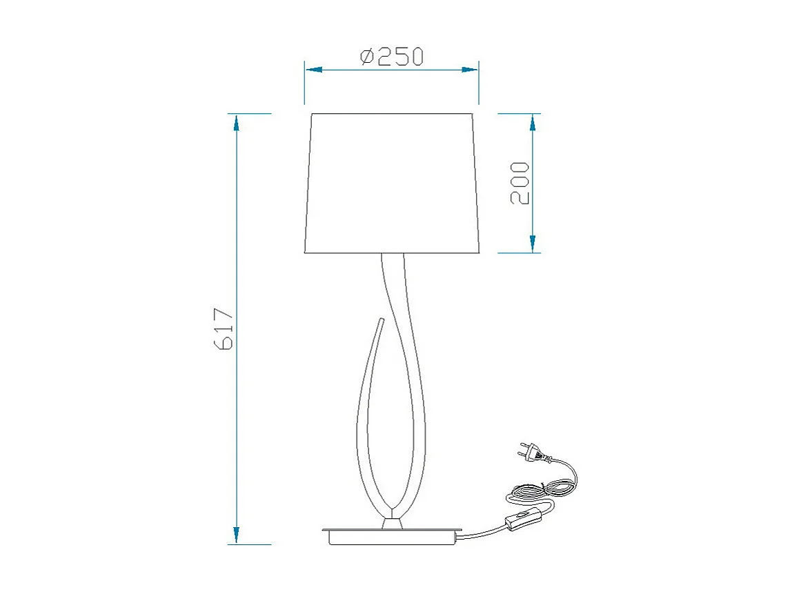 Lampe design LUA 1L BIG - Mantra
