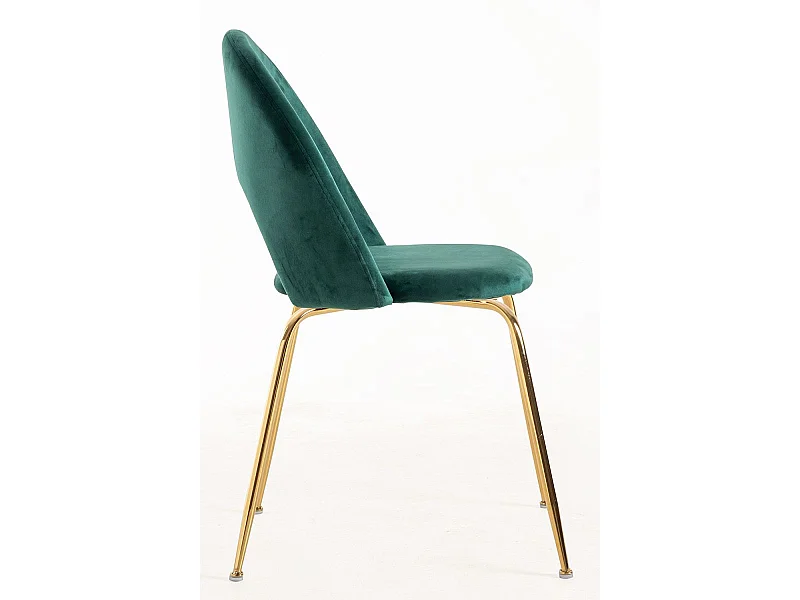 Sillas Comedor - Silla Dawa Gold Terciopelo - Verde