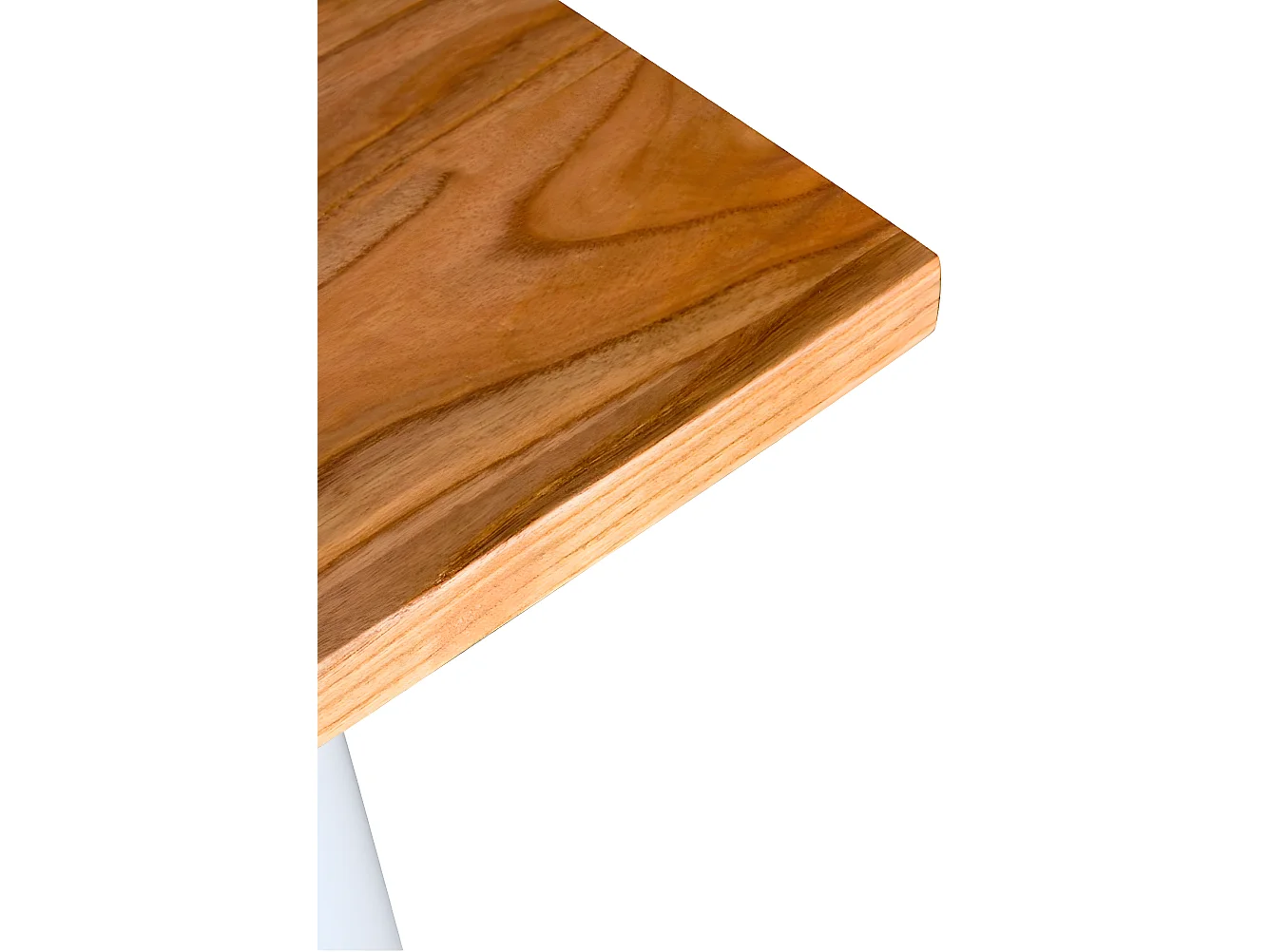 Mesas Bar - Mesa Torix Rectangular Madera Natural 120 x 60 cm - Blanco