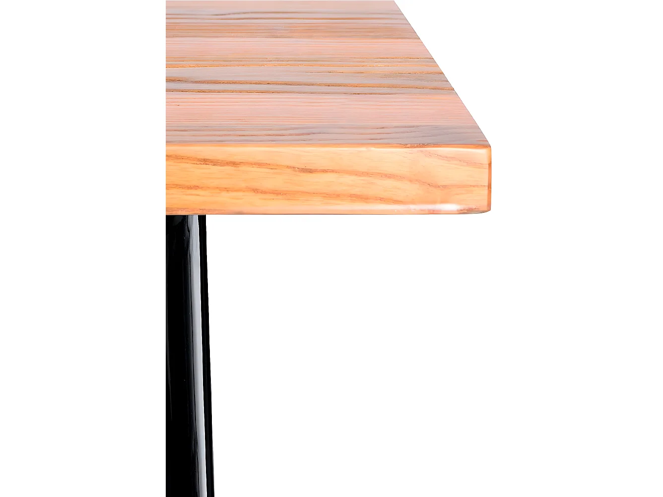 Mesas Bar - Mesa Torix Rectangular Madera Natural 120 x 60 cm - Negro