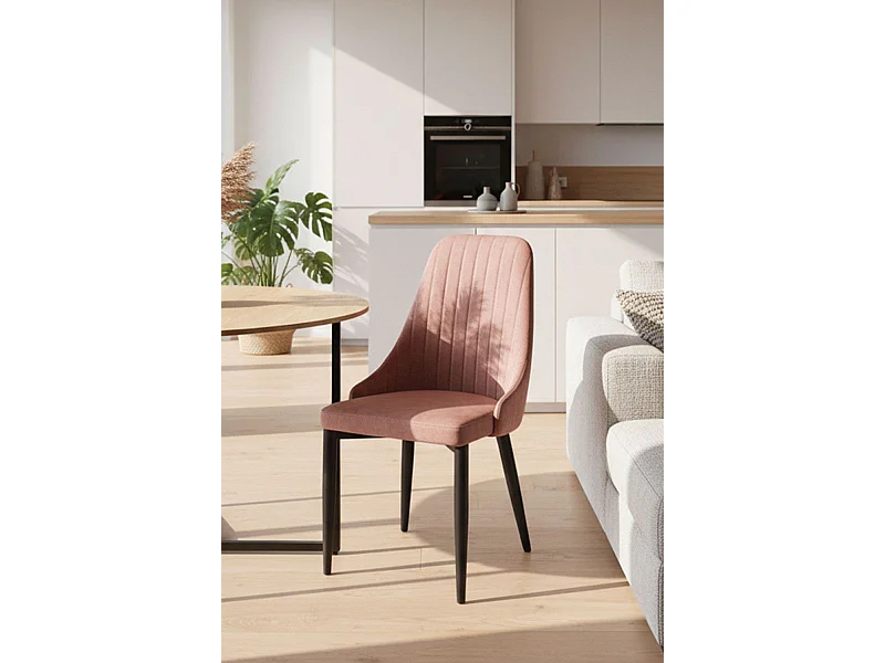 Sillas Comedor - Silla Kan Terciopelo - Rosa